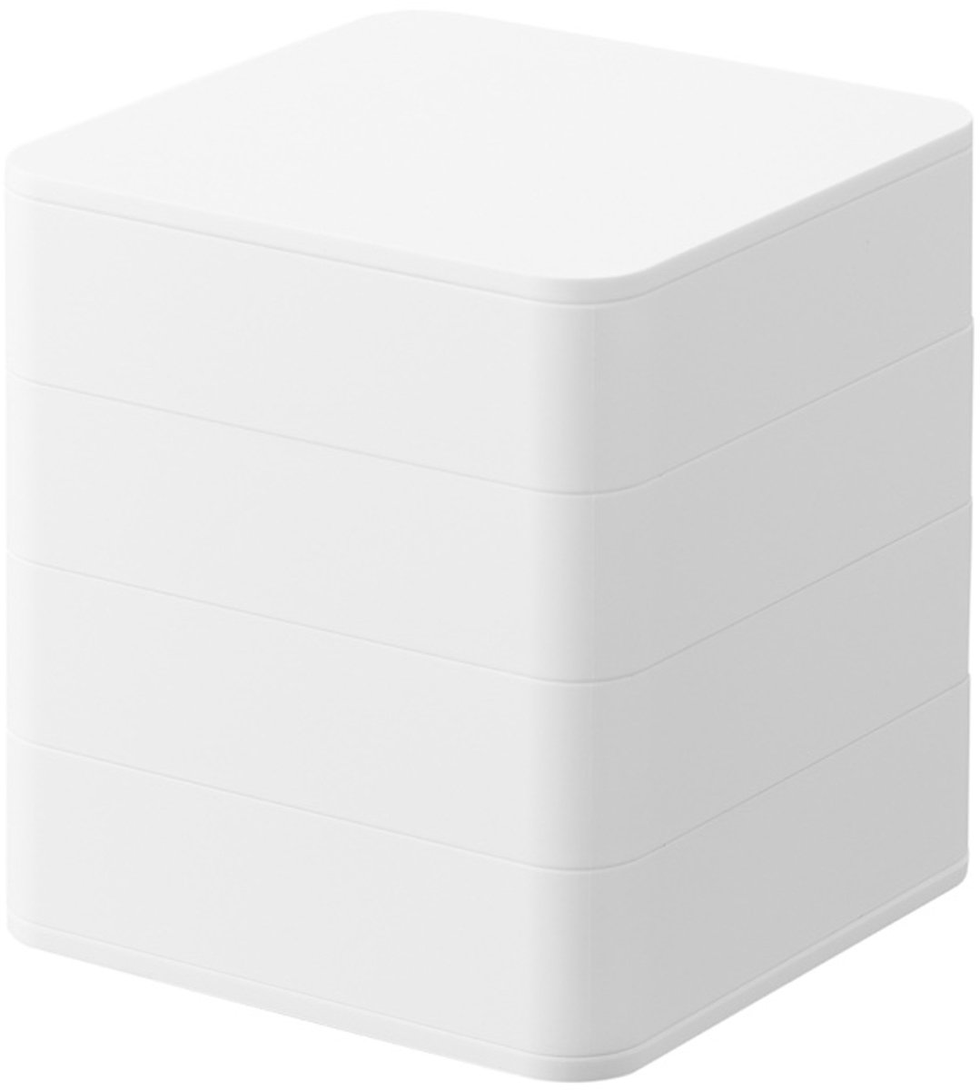 Yamazaki Sieradendoos Vierkant - 4 niveaus - Tower - Wit
