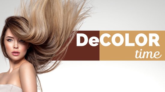 DeCOLOR time - Bleach - Teinture permanente pour les Teinture pour cheveux Total System Removal - sans ammoniaque - 330ML