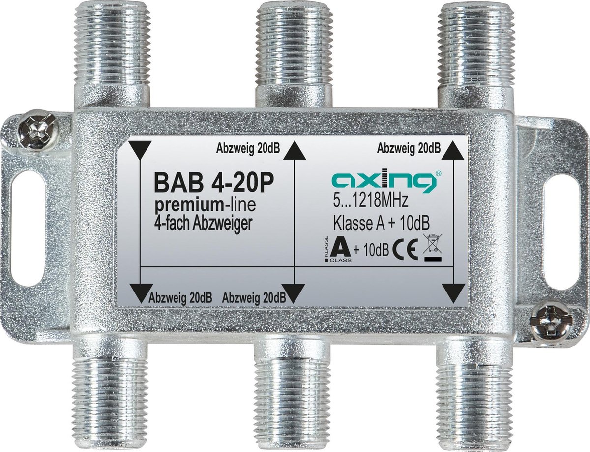 Axing BAB 4-20P Kabel-TV lasdoos 4-voudig 5 - 1218 MHz