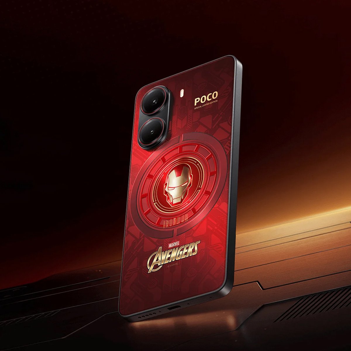 POCO X7 Pro Iron Man Edition 512GB　ケース付 シャオミ、『アイアンマン』モチーフの「POCO X7 Pro