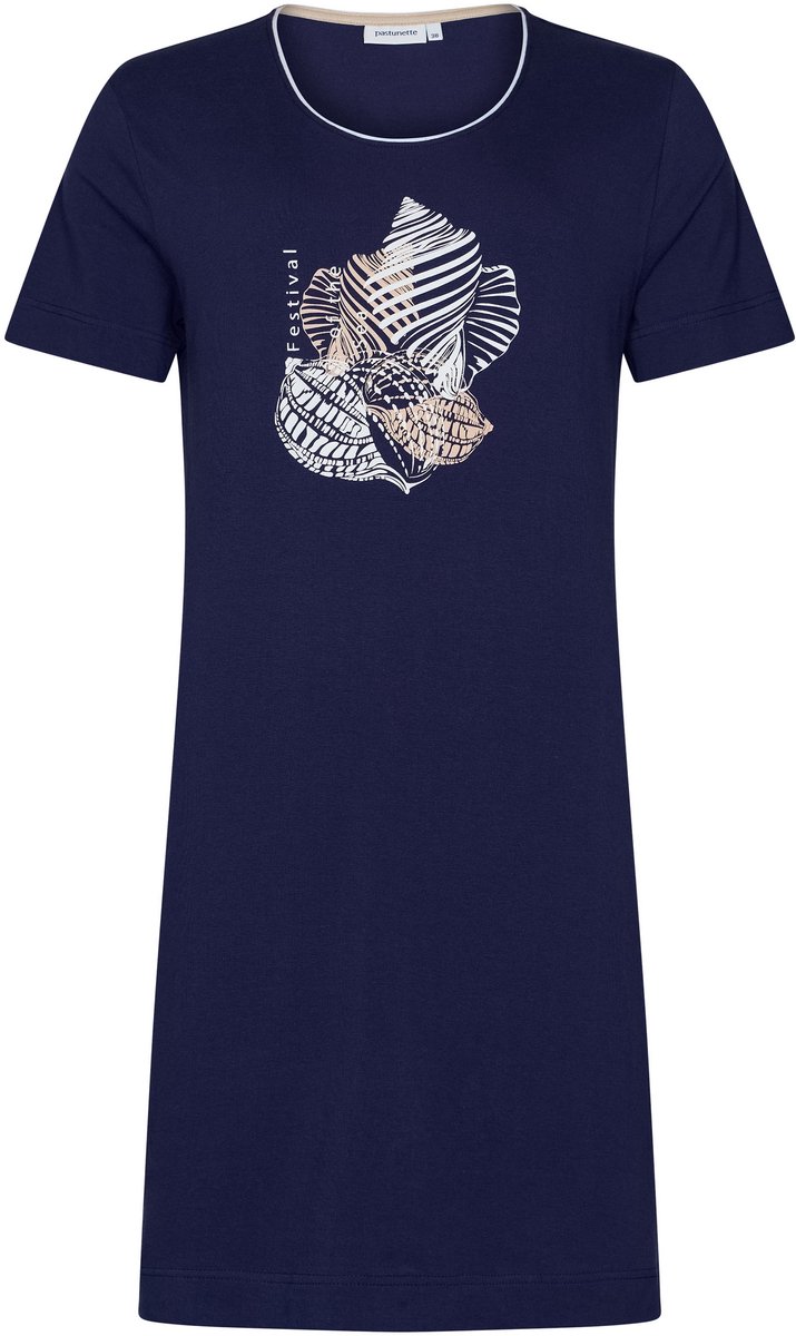 Pastunette Dames Nachthemd Pastunette - Sea Breeze - Katoen blauw