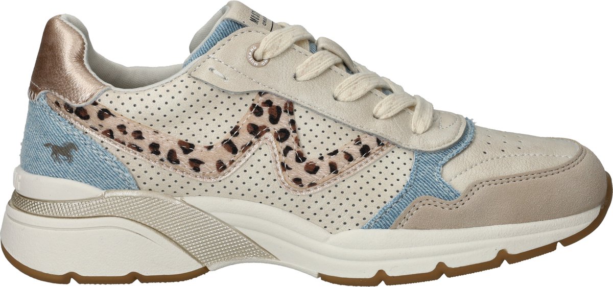 Mustang Sneakers - Dames - Beige - Maat:36