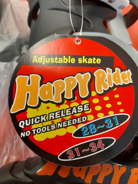 Happy Rider incline skates maat 28-31 Oranje/zwart | bol