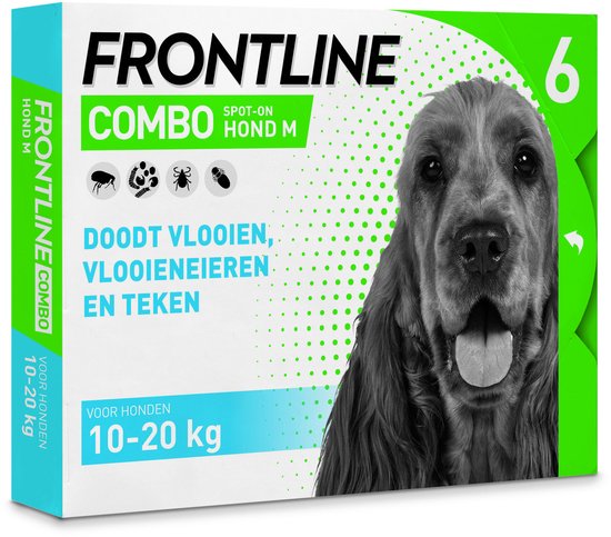 Frontline Combo - Anti vlooien- en tekenmiddel - M - 10-20kg - 6st