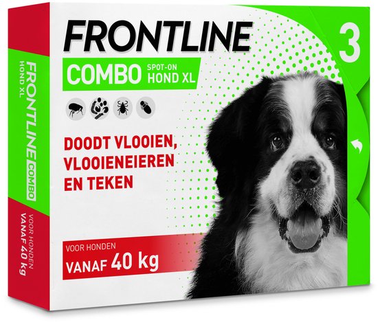 Frontline Combo - Anti Vlooien- en Tekenmiddel - XL - 40-60kg - 3st