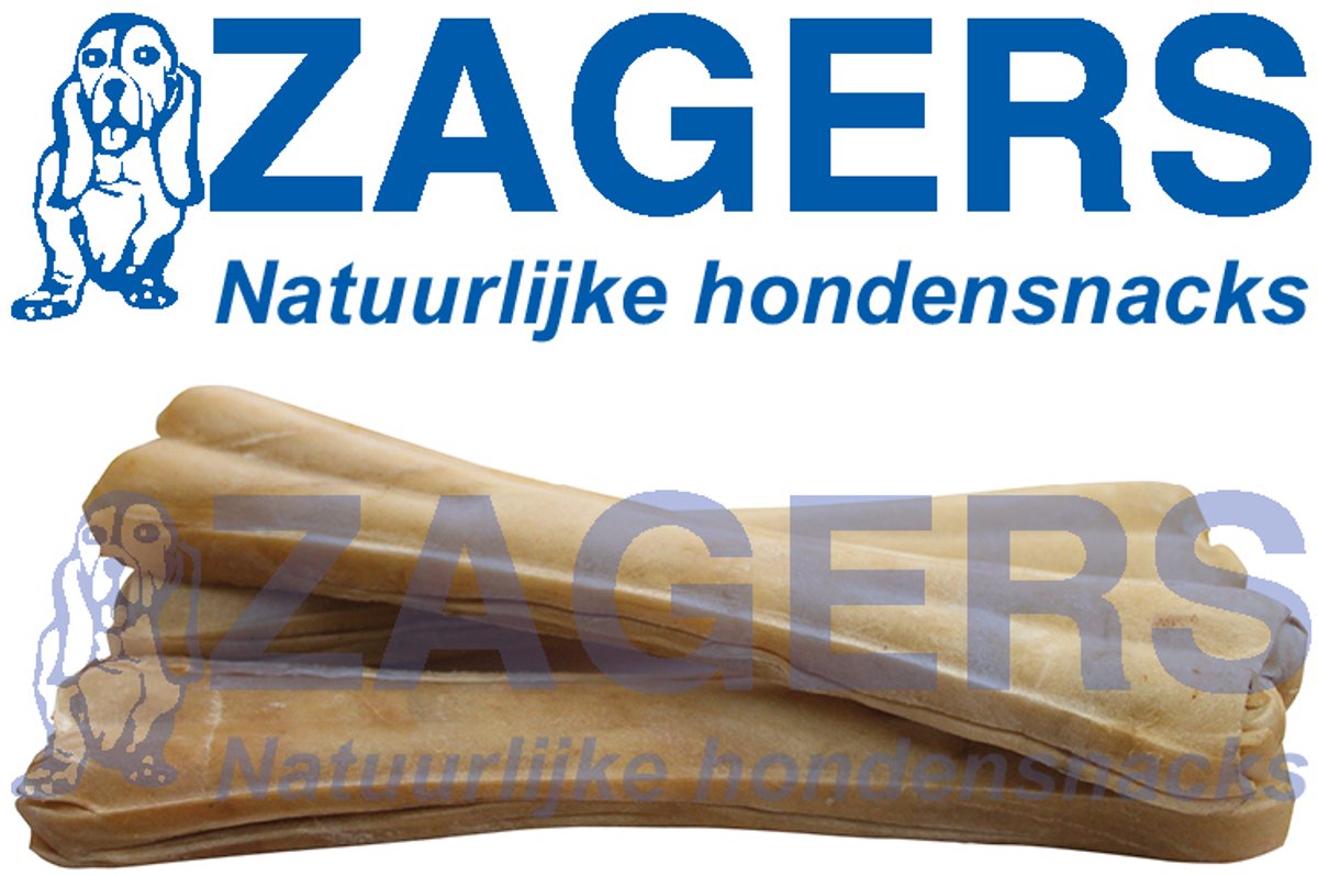 Zagers natuurlijke hondensnacks buffelhuid 3 stuks - 26 cm