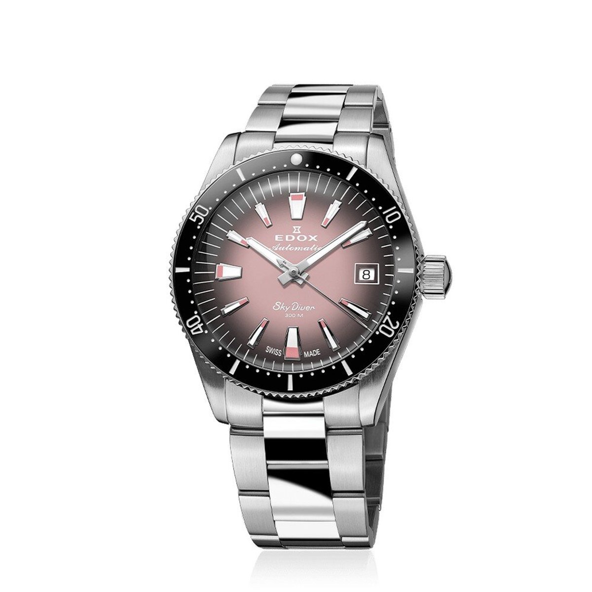 EDOX Skydiver Automatic Lady 80131-3NM-NDRO vrouwen horloge