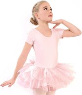 Tutu Balletpakje roze | Balletpakje met tutu voor een meisje | "Alexandra" | maat 116 | Maat 8 jaar
