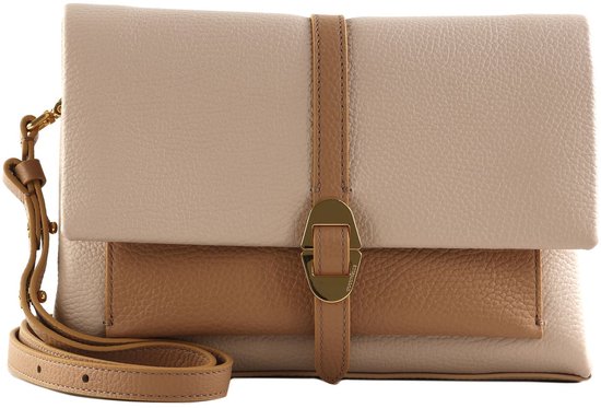Sac Bandoulière Coccinelle Best Crossbody Bag - Cuir Rose Pink Clay, Ajustable, Neuf Avec étiquettes
