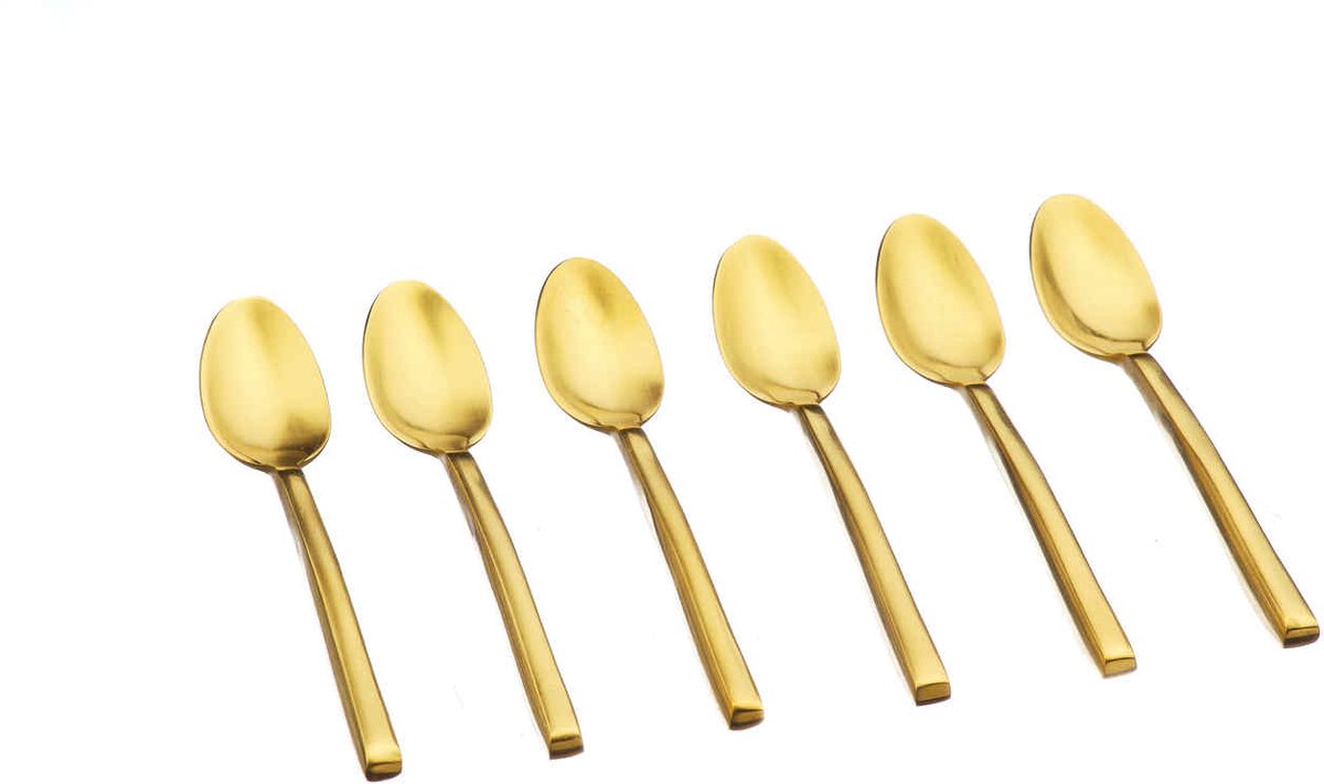 Set van 6 Kleine lepels OLAF - Goud