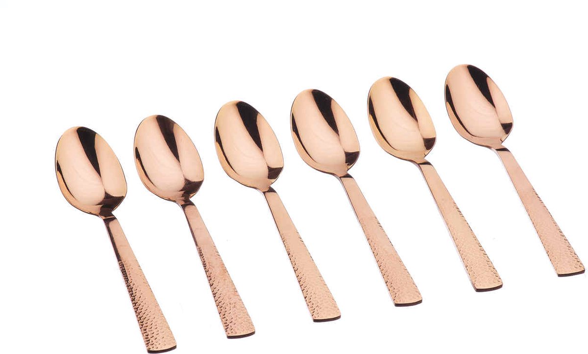 Set van 6 Kleine lepels FINN - Copper