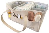 JAXX-Caddy Commode Mandje Luier Organizer Kraammand PU Leer 38x25x18cm