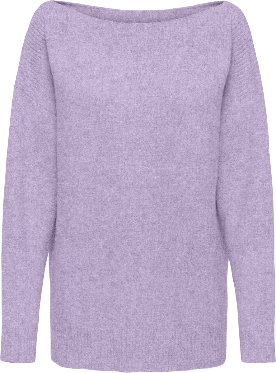 ONLY - ONLWINNIE LS BOATNECK PULLOVER EX KNT - Dames - Gebreide truien