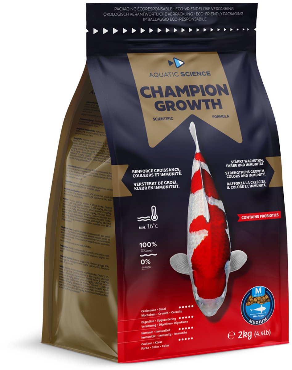 Aquatic Science Champion Growth Medium 2kg Floating Koivoer visvoer vijvervoer Ichifood