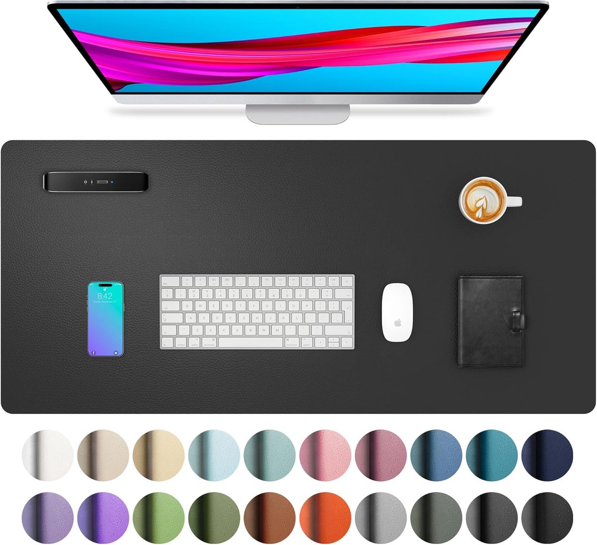 Bureauonderlegger van PU-leer - Multifunctionele, Waterdichte Desk Pad voor Kantoor en Thuis