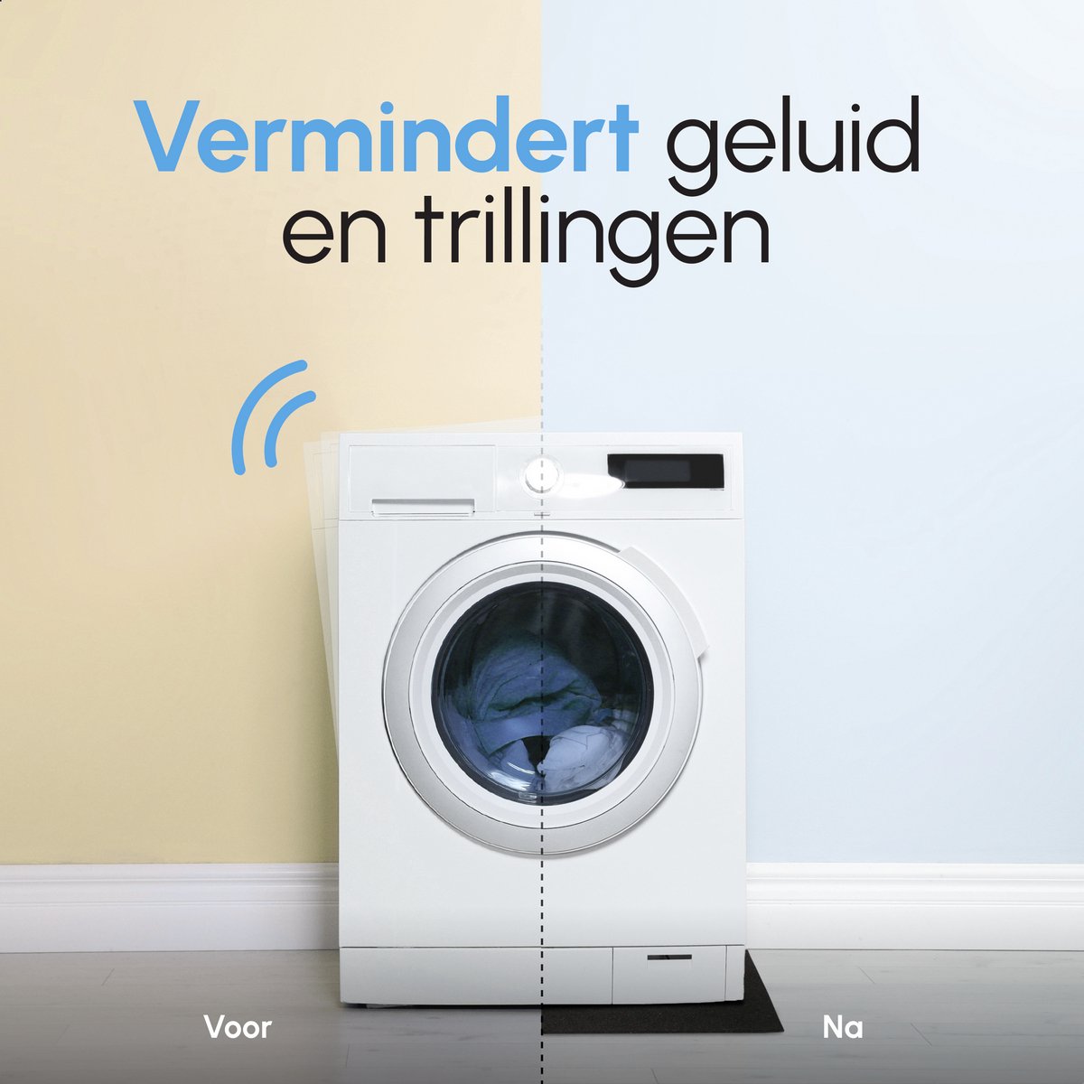 Bodo® Anti Trillingsmat Wasmachine en droger - 60x60x2cm — afbeelding 7