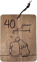 40 jaar getrouwd - 40 jaar getrouwd cadeau - 40 jaar getrouwd versiering - 40 jaar getrouwd kaart - Hulde aan het bruidspaar 40 jaar - Robijn huwelijk - 40 jaar huwelijk - 40 jaar huwelijk cadeau - Trouwdag - Trouwdag cadeau - Trouwdag jubileum