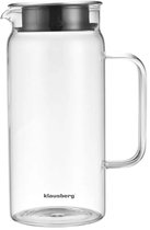 Glazen kan van 32 oz met deksel en V-vormige schenktuit - 1 kwart moedermelkkruik dubbel lekvrij, crèmecontainer voor zonnethee, sap, koude brouwkoffie, moedermelk opslagcontainer