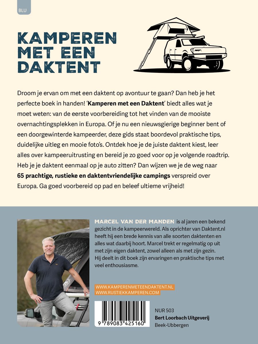 Kamperen met een daktent - back cover