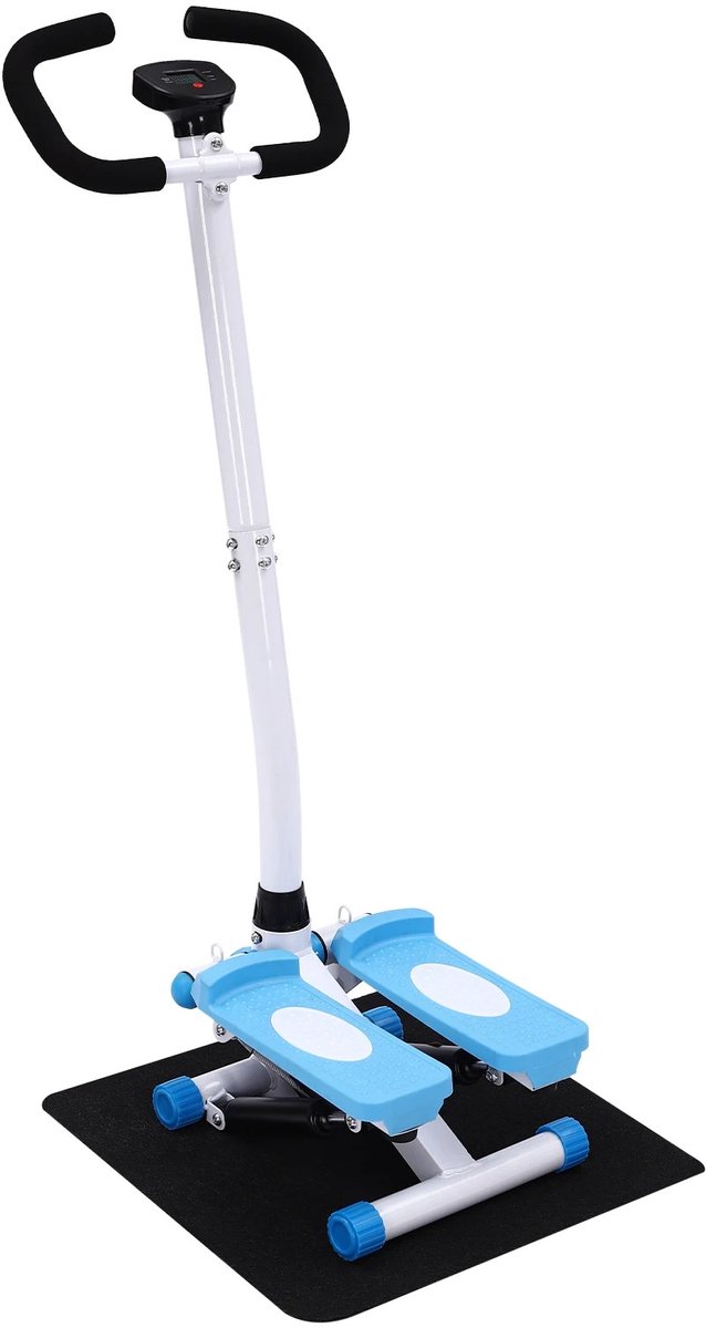 Afbeelding 2 van Grokos - Fitness - Stepper -Stepper Fitness - Weerstandsbanden –Mini stepper - Hydraulisch Systeem - LCD-scherm - 150kg Draagkracht - Stil & Verstelbaar
