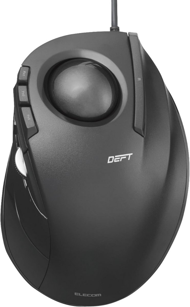 Ergonomische Trackball Muis met 8 Knoppen voor PC en Mac - Optische Sensor, USB Bedraad