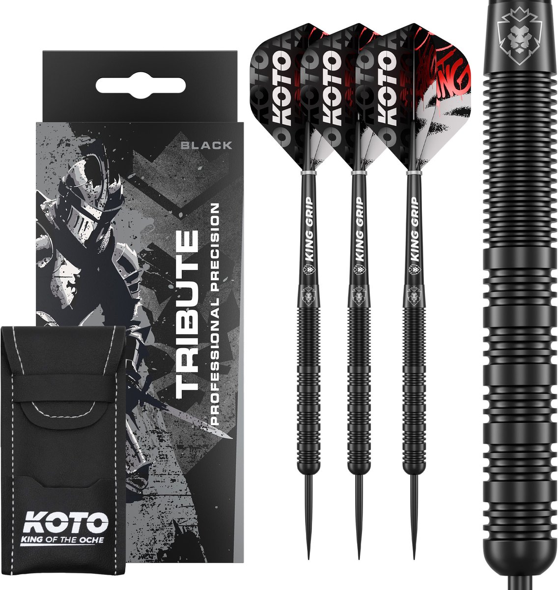 KOTO Tribute Black Tungsten Look - Dartpijlen 18 Gram