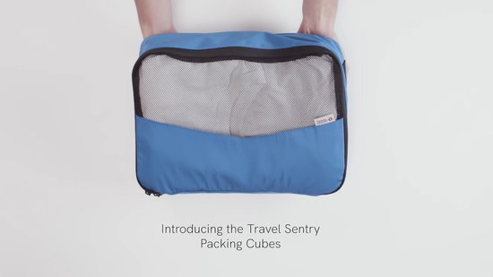Travelsentry - Packing Cubes Set of 3 - Reizen - Accessoire - Rood - Rpet- 28 * 18 * 8 cm - Voorkomt Onnodig Plastic Gebruik - Compact - Koffer Organizer set