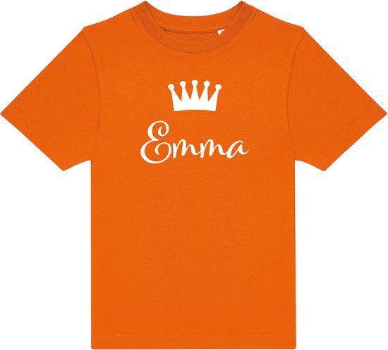 T-shirt - Koningsdag - Oranje - Kids - gepersonaliseerd met naam - T-shirt met naam - Peuter - Kleuter - T-shirt kind - T-shirt zoon - T-shirt dochter