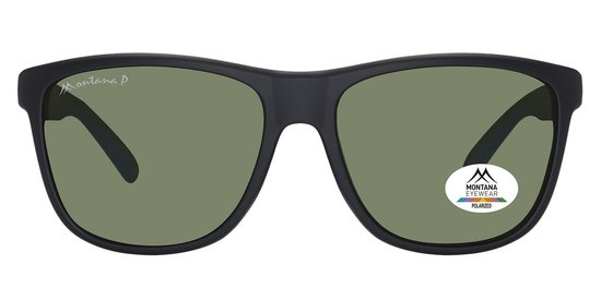 Montana Zonnebril Polarized Zwart Blauw MP199A van Montana. — afbeelding 2
