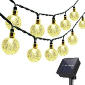 Bol.com JPro Cristal 50 Warm LED Lichtsnoer Buiten Solar Tuinverlichting 5 meter Warm Wit - Buiten Lichtslinger op Zonne-Energie... aanbieding