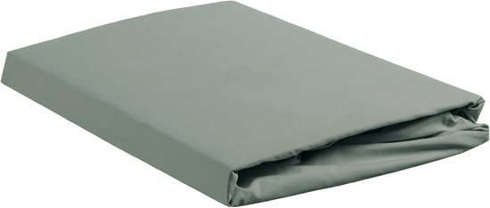Topper hoeslaken Line Green 160g / m² 100% katoen 90x200 - 100x220 Topper hoeslaken Line Green 160g / m² 100% katoen 90x200 - 100x220
