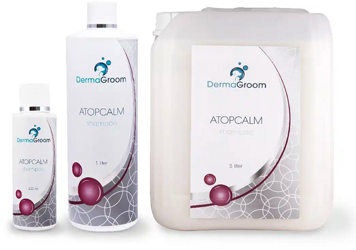 dermagroom shampoo ATOP CALM- huid en vacht shampoo 1 Liter -kalmerend ,verzachtend , parfum vrij -ALOE VERA