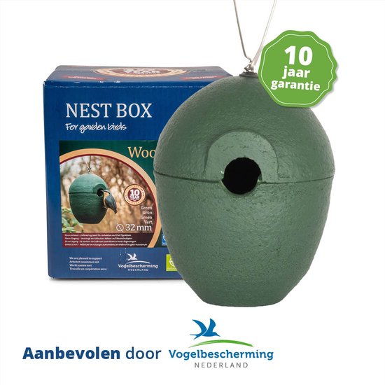 Nestkast Barcelona WoodStone halfholenbroeder Groen