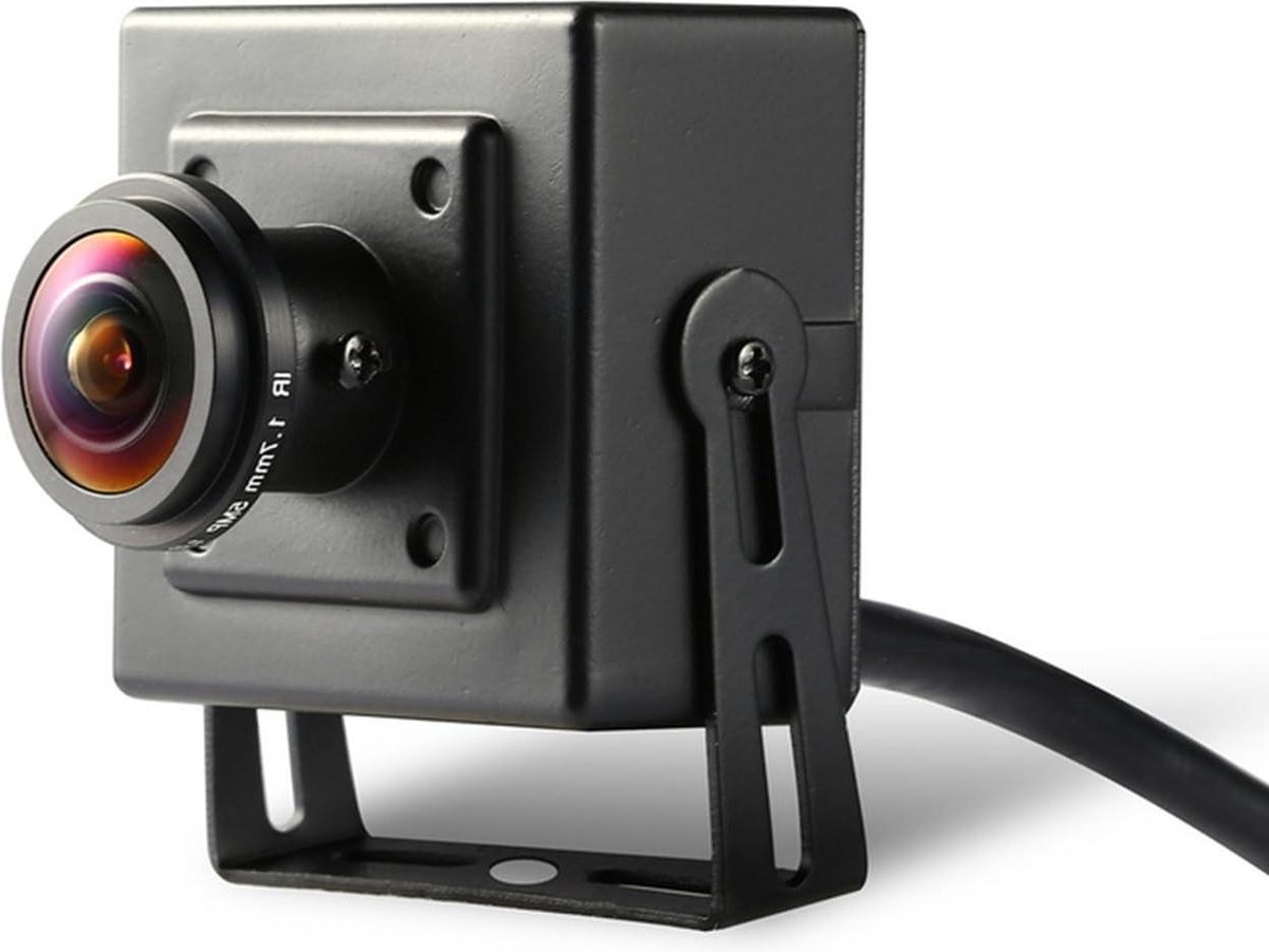 Ultra HD 2880 x 1620P@20fps 1.7mm Panoramic Fisheye Lens Wide-angle Home Security Camera with Audio PoE P2P Remote viewing - Metal