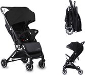 Mino Bambino Buggy - Buggy - Plooibuggy - Wandelwagen - Compact en Inklapbaar - Opgevouwen met Handvat - Zwart