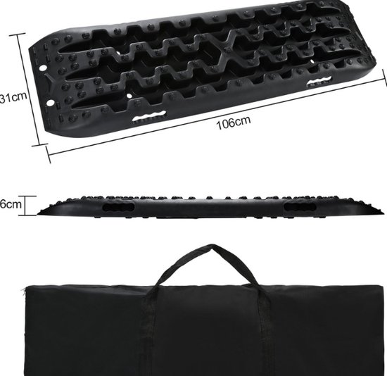 SWANEW Piste de Traction 2pcs Voiture Plaque D'Evacuation D'Urgence