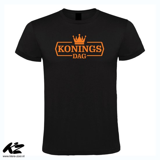 Koningsdag - Unisex T-Shirt - L - Zwart