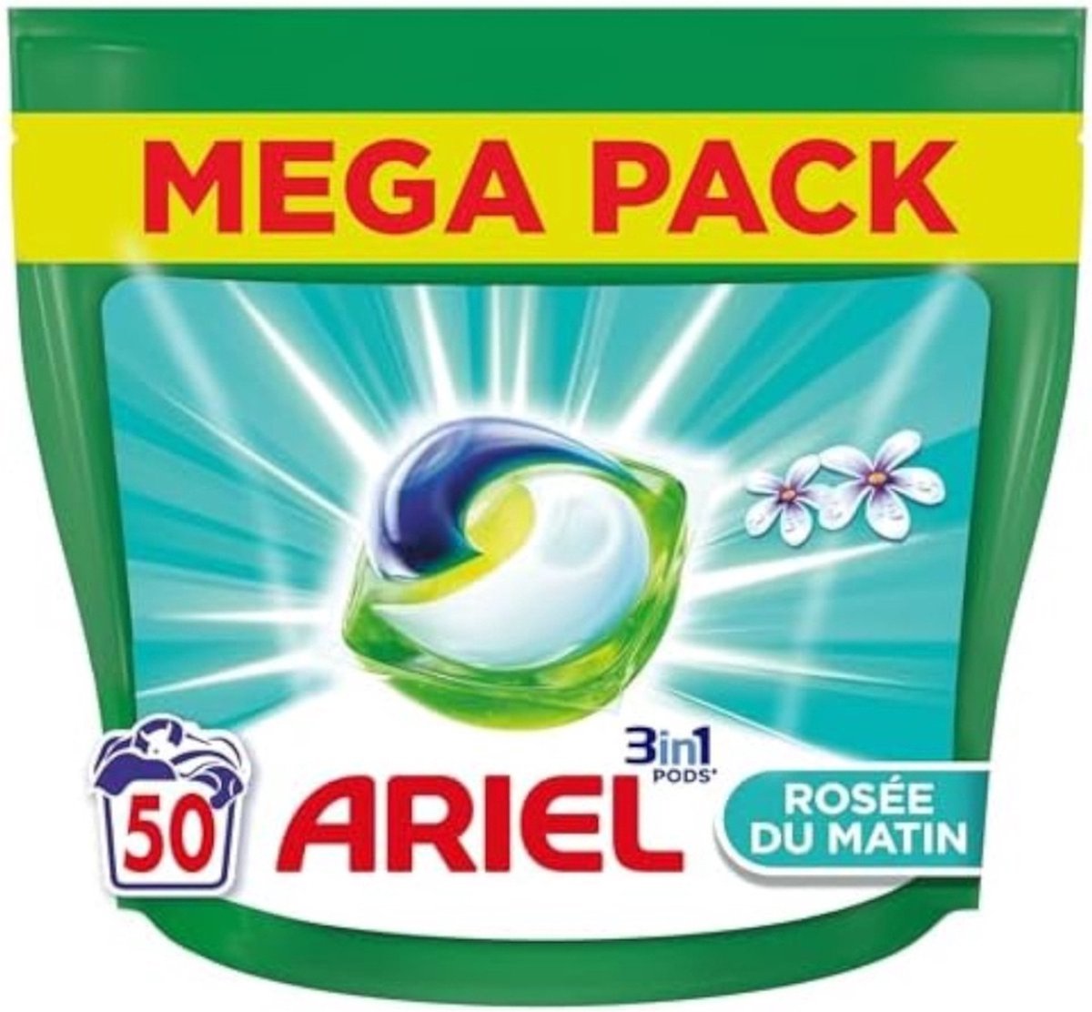 Goedkoopste Ariel Original - Ochtenddauw - Wasmiddelcapsules - 3in1 Pods - Witte en Gekleurde Was - 50 Wasbeurten