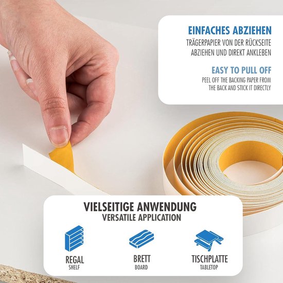 ABS Kantenband (23mm Breed, 1mm Dik) Per 10 Meter Op Maat | Zagen Op Mm ABS Kantenband