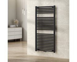 Wiesbaden Elara Sierradiator 118,5 x 60 cm - Mat Zwart