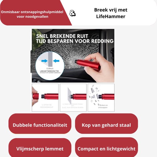 Veiligheidshamer met logo | AtmR Gifts
