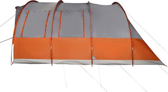 vidaXL - Tunneltent - 5-persoons - waterdicht - grijs - en - oranje van Vidaxl — afbeelding 3