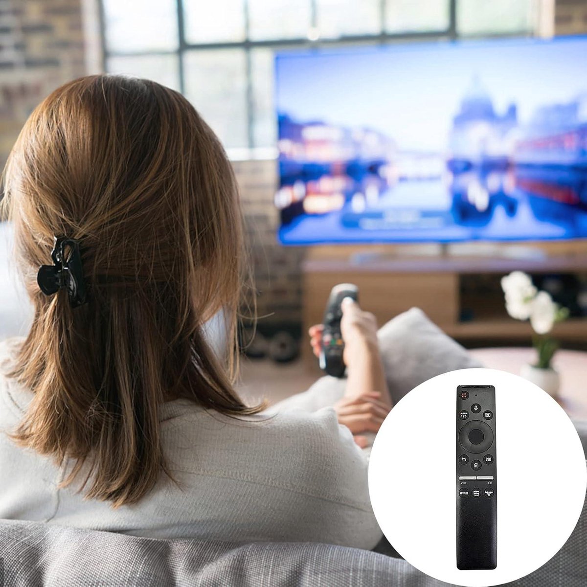 Spraakfunctie Afstandsbediening voor Samsung 4K Smart TVs BN59-01312F-BN59-1330A-BN59-01312B