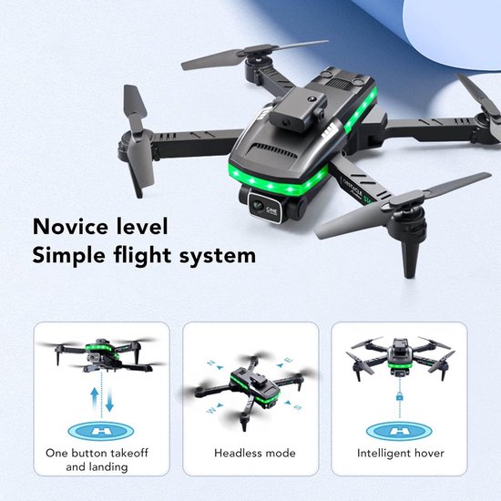 FPV-drones, 1080P WiFi-Drone met 4K HD Dubbele Camera, Gesture RC
