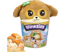 foto van Winksies Caramel Puppy - Interactieve knuffel in een ijsbeker