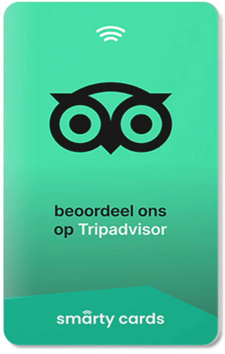 Smarty Cards Mistig Groen - Tripadvisor Review Kaart - NFC - Mistig Groen - Ideaal voor Toerisme