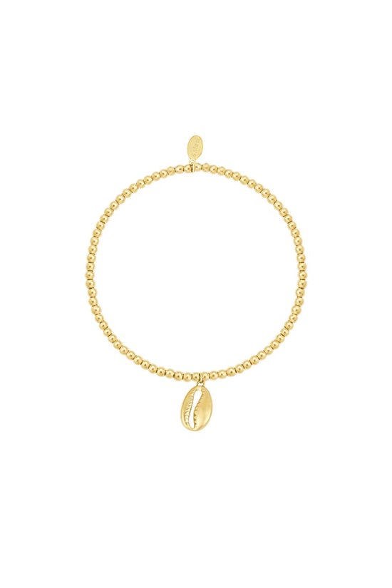 bracelet coquillage - couleur or