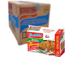 INDOMIE - Instant Noedels Mi Goreng 5-Pack - 8 X 5 X 80 GR - Multipack