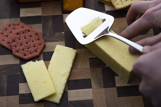 Ensemble de couteaux à fromage en acier inoxydable - Convient à tous les fromages - 4 pièces - Argent - Acier inoxydable