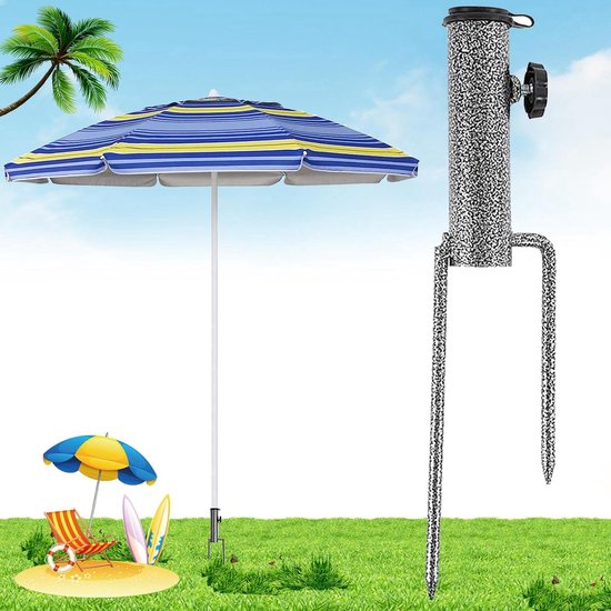 Balkon Parasolstandaard KOMFOTTEU Parasolvoet Met Wielen – Superzware Standaard Voor Op Het Terras Of Balkon Parasolstandaard 60L Water